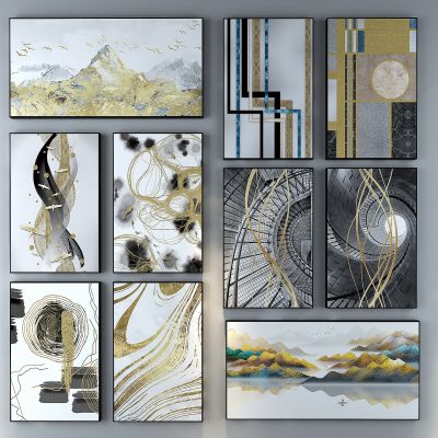 现代抽象装饰画