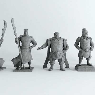 现代门神 人物雕塑