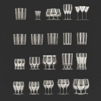 21酒杯，高脚杯，杯子、酒杯vr