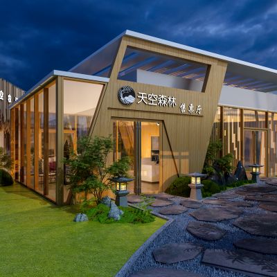 售票厅庭院景观