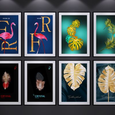 现代北欧装饰挂画 艺术画 抽象画