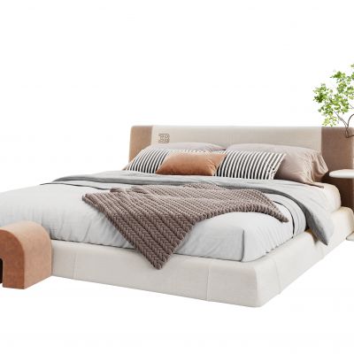 Poliform现代双人床