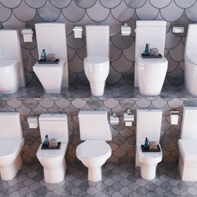 现代马桶坐便器组合