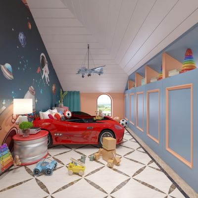 新古典儿童房 车床