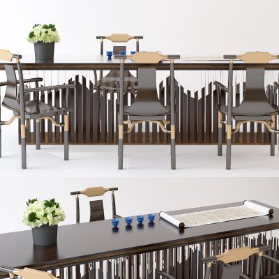 中式书桌椅会议桌