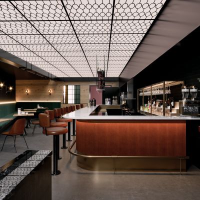 工业风咖啡休闲厅