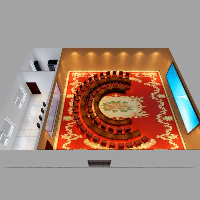 现代机房 会议室3D模型