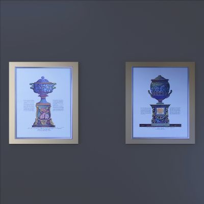 现代古物装饰画挂画组合