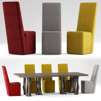 现代餐桌椅组合