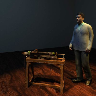 中式古旧刨子机