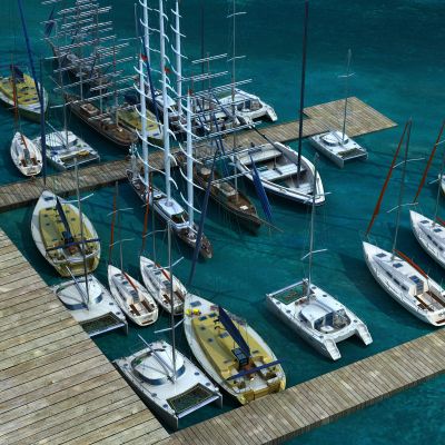 现代码头 港口 海边码头 货船货运港口