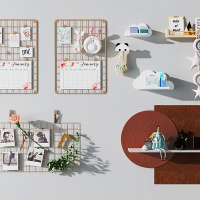 北欧儿童房卡通墙饰挂件