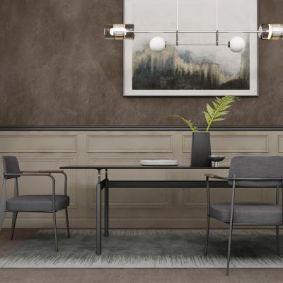 现代餐桌椅组合