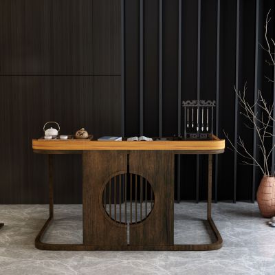 新中式条案书桌吊灯摆件