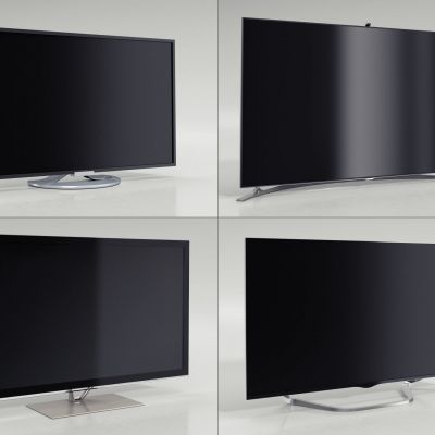 现代电视机显示器组合