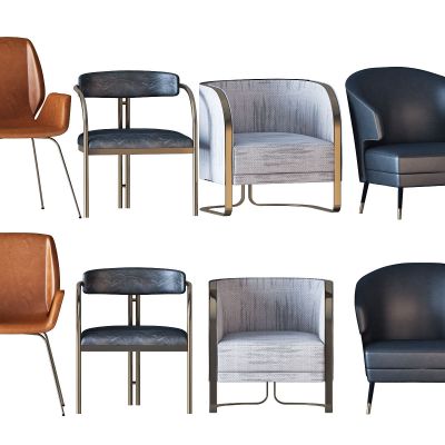 现代椅子组合