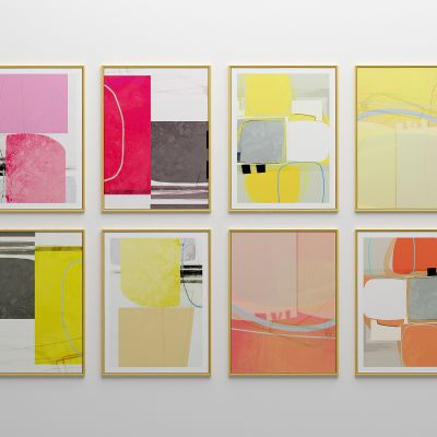 现代抽象装饰挂画