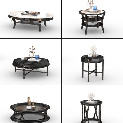 现代茶几圆几角几组合