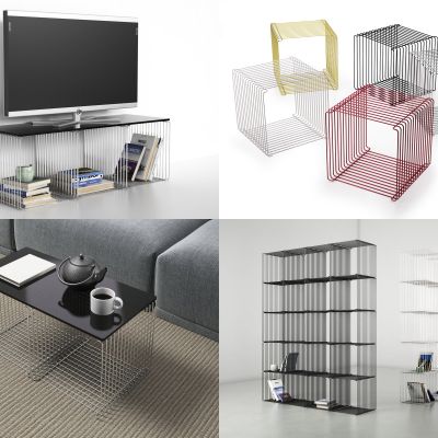 北欧电视柜 茶几 装饰架