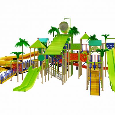 现代儿童水上滑梯