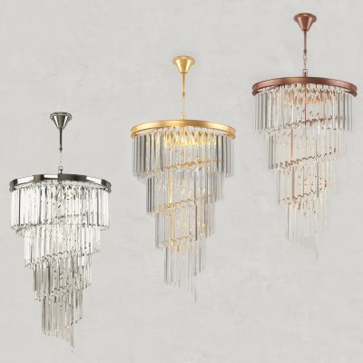 现代金属水晶吊灯