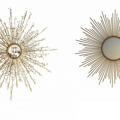 现代金属墙饰壁挂镜