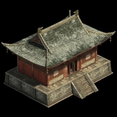 中式寺庙 宗祠 古建 屋檐 房子 庙宇 柱子