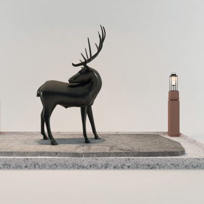 现代鹿 装饰灯