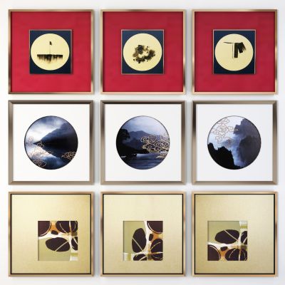 新中式装饰画 挂画组合 中式挂画