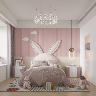 现代卧室女孩房