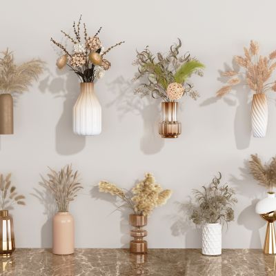 现代干花,花瓶花艺