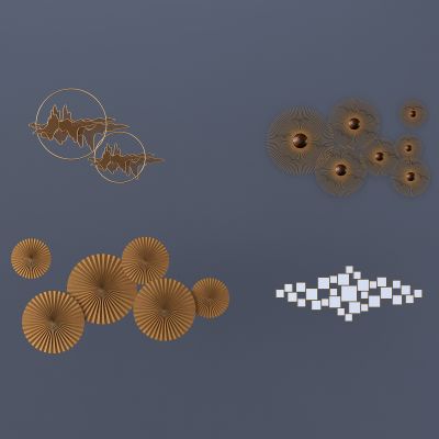 现代时尚墙饰组合