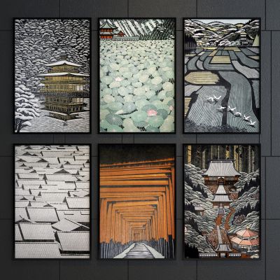 新中式抽象装饰画组合 新中式装饰画 新中式挂画