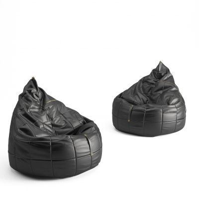 现代皮革懒人沙发