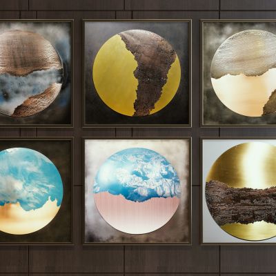 新中式抽象装饰画组合 新中式挂画