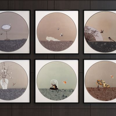 新中式装饰画组合 中式装饰画 新中式装饰画