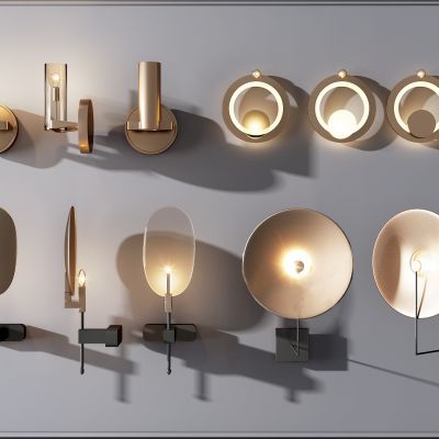 现代轻奢金属壁灯,