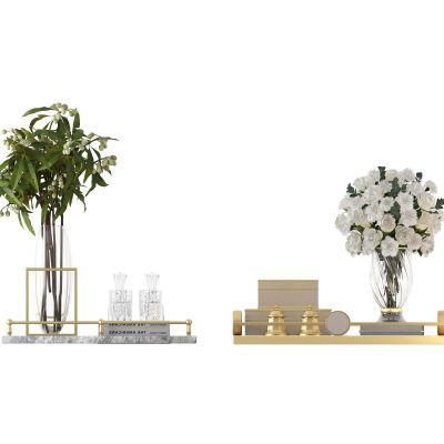 现代托盘及花瓶