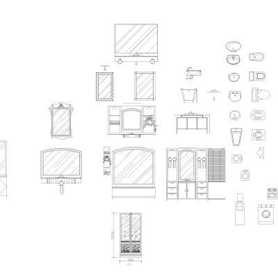 卫生间植物门图库
