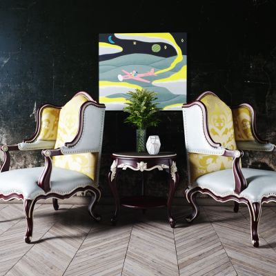 美式休闲椅 椅子