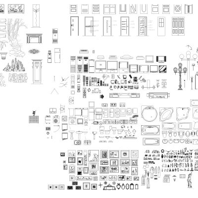 家居总平面图库