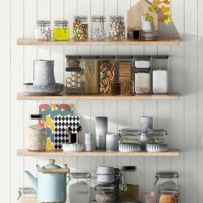 北欧厨房玻璃调料器皿