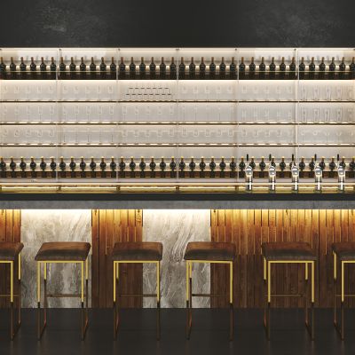 现代酒吧 台 酒柜