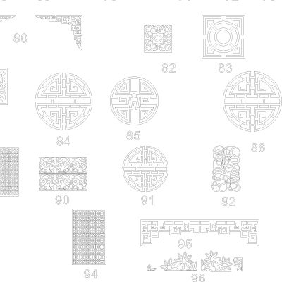 CAD雕花图库更新