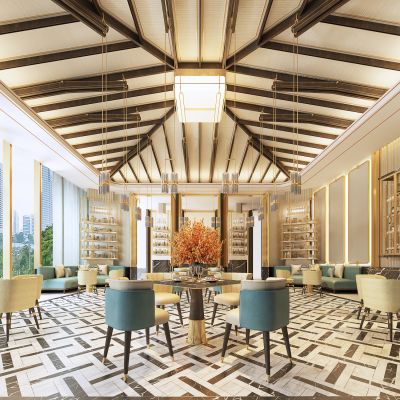 现代西餐厅餐馆