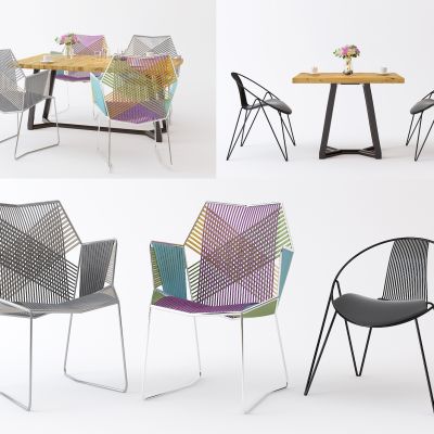 现代休闲桌椅组合