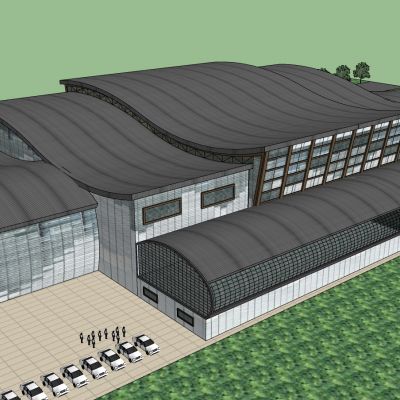 弧形屋面博物馆