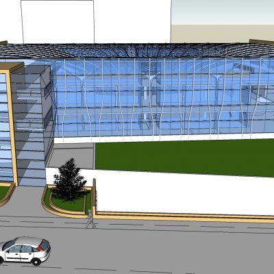 图书馆大楼设计SU模型