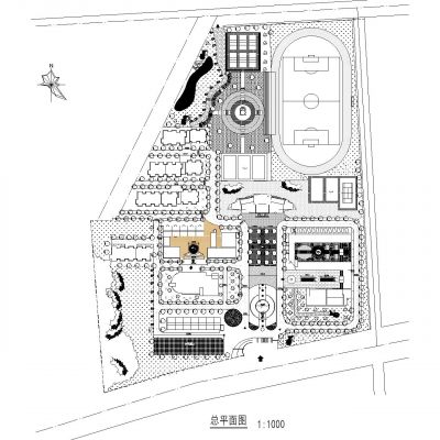 学校园林总平面规划及景观设计