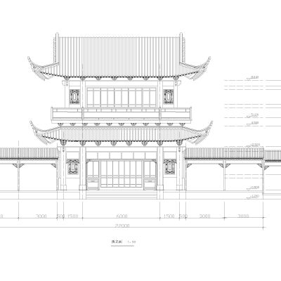 大观楼古建施工图